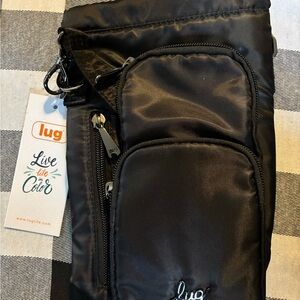Lug Huggie Bag in Midnight Black New